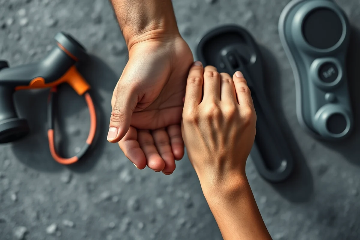 gym accessories hand — Gym Accessories Hand (the finished result)