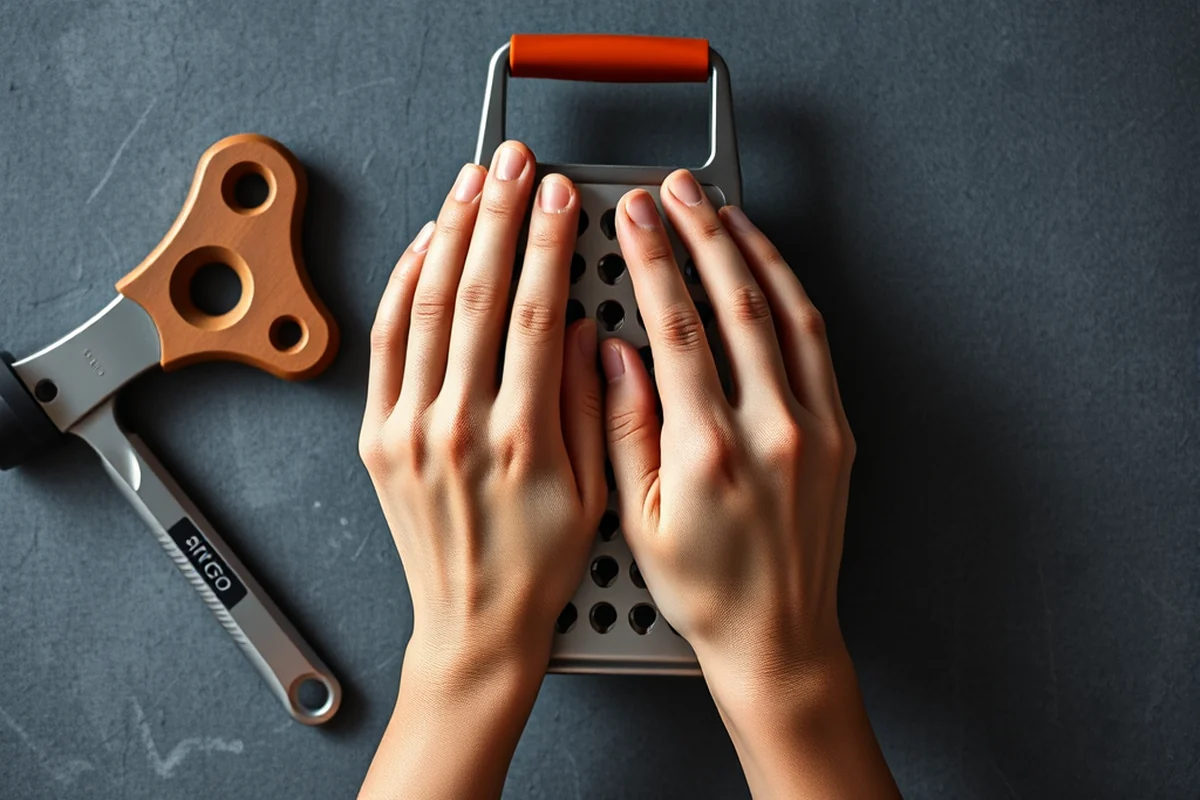 hand friendly grater — Hand Friendly Grater (the finished result)